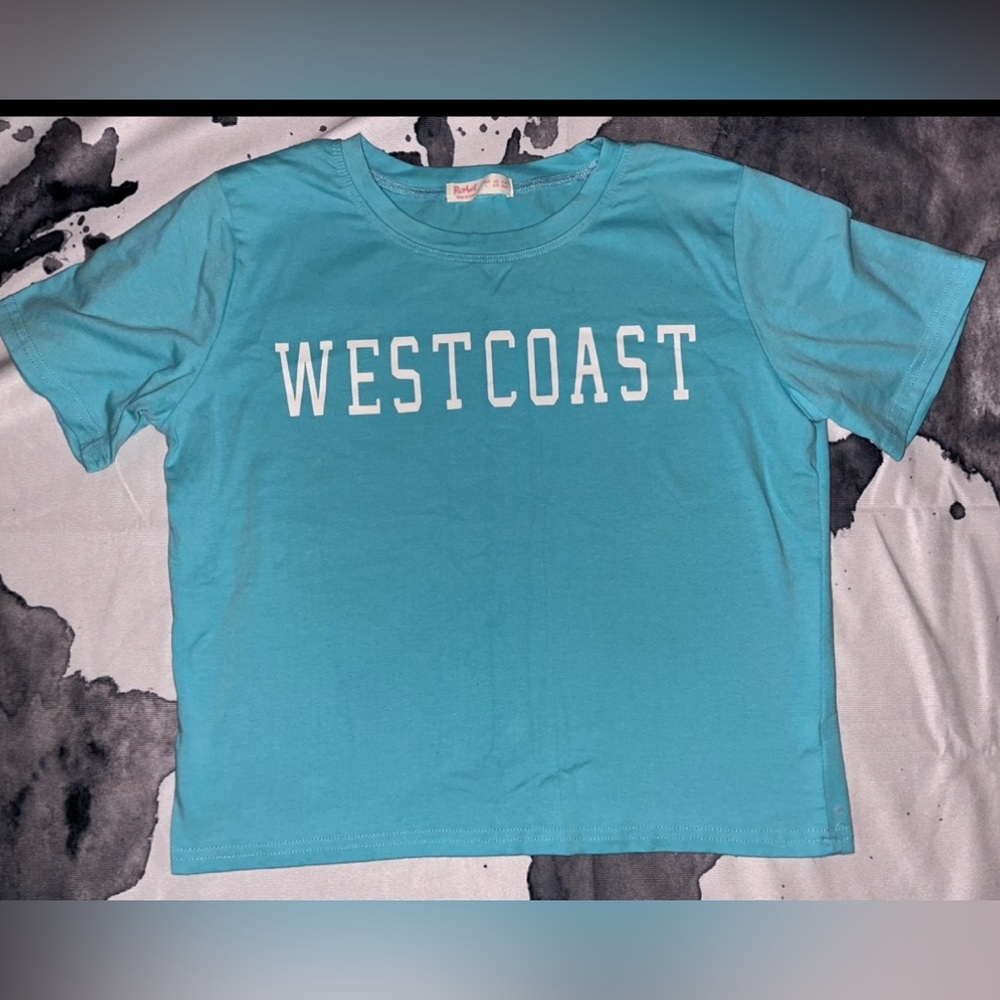 West Coast Blue Crop Top